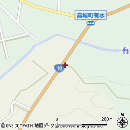 宮崎県都城市高城町石山2965-2周辺の地図