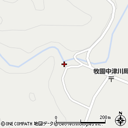 鹿児島県霧島市牧園町上中津川1036周辺の地図