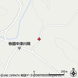 鹿児島県霧島市牧園町上中津川163周辺の地図