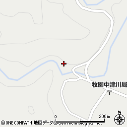 鹿児島県霧島市牧園町上中津川1029周辺の地図