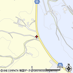 鹿児島県霧島市溝辺町竹子2310周辺の地図
