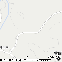 鹿児島県霧島市牧園町上中津川974-4周辺の地図