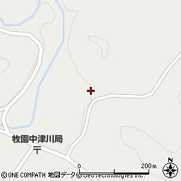 鹿児島県霧島市牧園町上中津川976-1周辺の地図