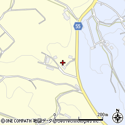 鹿児島県霧島市溝辺町竹子2368周辺の地図