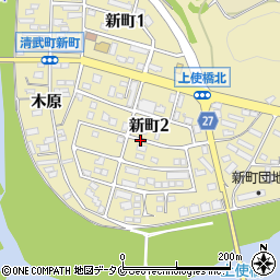 宮崎県宮崎市清武町（新町２丁目）周辺の地図