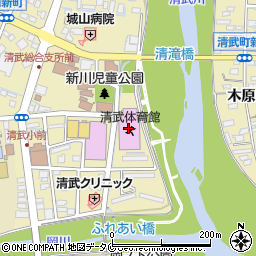 宮崎市清武体育館周辺の地図
