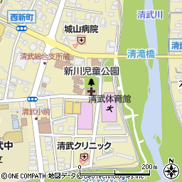 宮崎市きよたけ児童文化センター周辺の地図