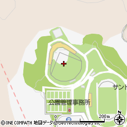 薩摩川内市総合運動公園野球場周辺の地図
