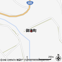 宮崎県都城市御池町周辺の地図