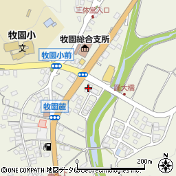 鹿児島銀行牧園支店 ＡＴＭ周辺の地図