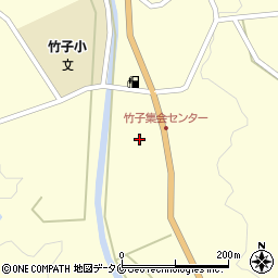 竹子の里きらく館周辺の地図
