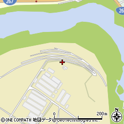 鹿児島県薩摩川内市中村町1250-1周辺の地図
