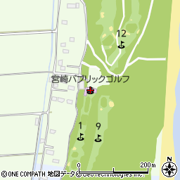 宮崎パブリックゴルフ周辺の地図