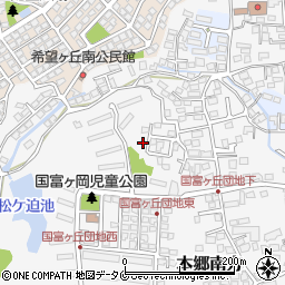 松ヶ迫緑地広場周辺の地図