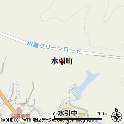 鹿児島県薩摩川内市水引町周辺の地図