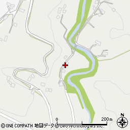 鹿児島県霧島市牧園町上中津川1655周辺の地図