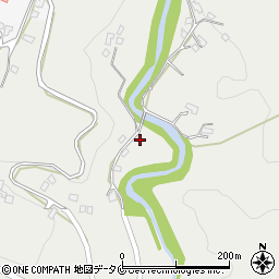 鹿児島県霧島市牧園町上中津川1658周辺の地図