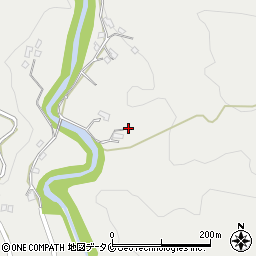 鹿児島県霧島市牧園町上中津川1629周辺の地図