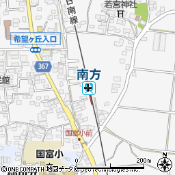 南方駅周辺の地図