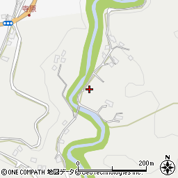 鹿児島県霧島市牧園町上中津川1649周辺の地図