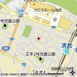 宮崎県宮崎市清武町（正手２丁目）周辺の地図