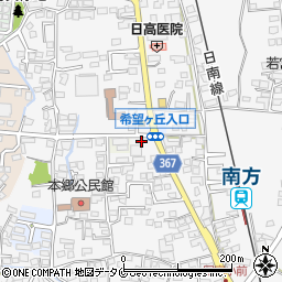 家族葬のファミーユ希望ヶ丘ホール（宮崎）周辺の地図