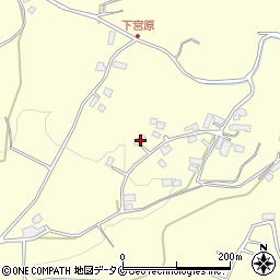 鹿児島県霧島市溝辺町竹子2458周辺の地図