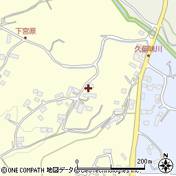 鹿児島県霧島市溝辺町竹子2468周辺の地図