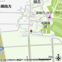 宮崎県宮崎市田吉4888-1周辺の地図