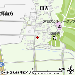 宮崎県宮崎市田吉4885周辺の地図