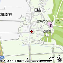 宮崎県宮崎市田吉4878-2周辺の地図