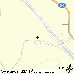 鹿児島県霧島市溝辺町竹子1285周辺の地図