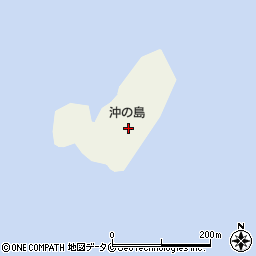 沖の島周辺の地図