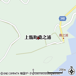鹿児島県薩摩川内市上甑町桑之浦周辺の地図