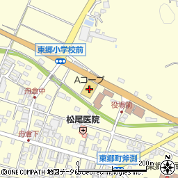 Ａコープ東郷店周辺の地図