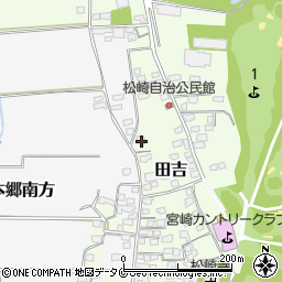 宮崎県宮崎市田吉4861周辺の地図
