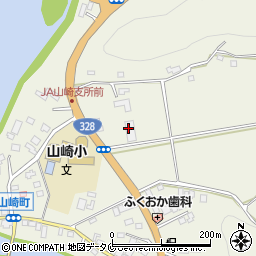 さつま町役場　山崎地区公民館周辺の地図