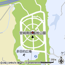宮崎市役所　諸施設等生活安全課関係宮崎南部墓地公園管理事務所周辺の地図