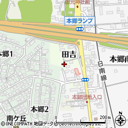 宮崎県宮崎市田吉5504-1周辺の地図