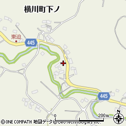鹿児島県霧島市横川町下ノ405周辺の地図