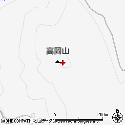 高岡山周辺の地図