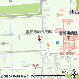 宮崎県宮崎市田吉4371-2周辺の地図