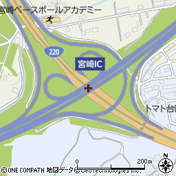 宮崎ＩＣ周辺の地図