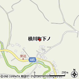 鹿児島県霧島市横川町下ノ周辺の地図