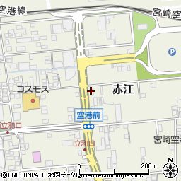 オリックスレンタカー宮崎空港ベアーズ店周辺の地図