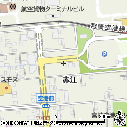 オリックスレンタカー宮崎空港フェニックス店周辺の地図