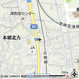 ソフトバンク宮崎空港前店周辺の地図