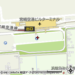 宮崎空港駐車場周辺の地図