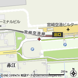 宮崎空港（宮崎ブーゲンビリア空港）ターミナル国際線到着口周辺の地図