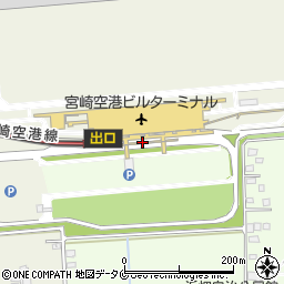 宮崎空港周辺の地図